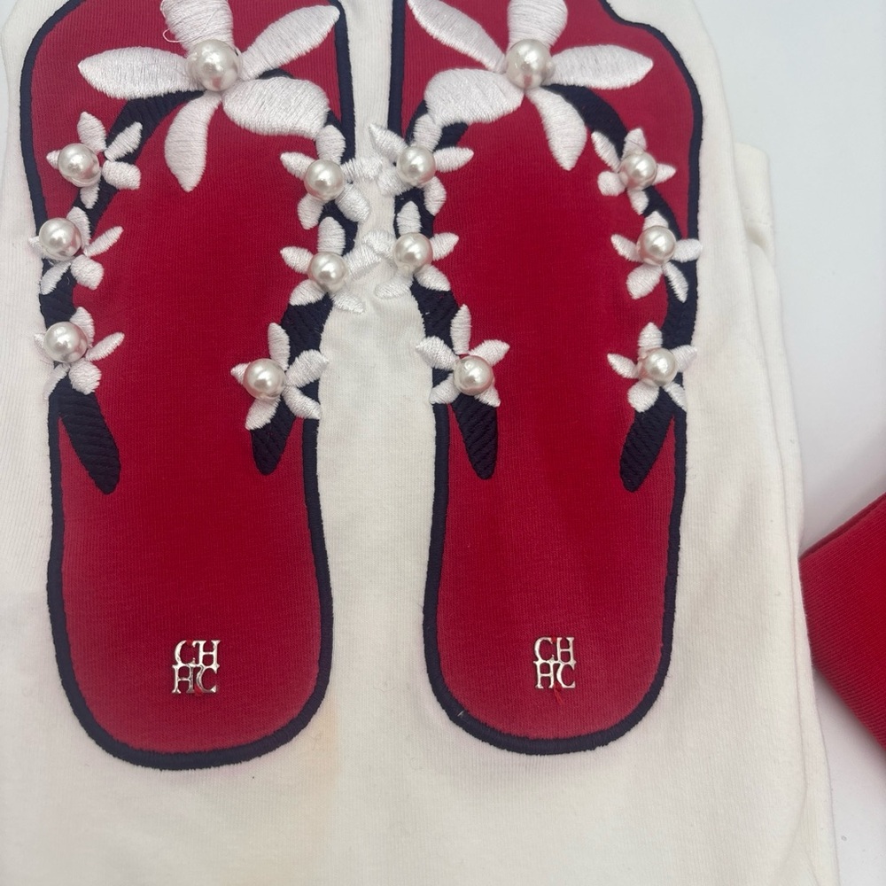 Carolina Herrera Red and White Skirt Set - Picture 4 of 16